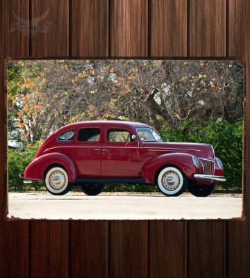 Металлическая табличка Ford Deluxe V8 4-door Sedan